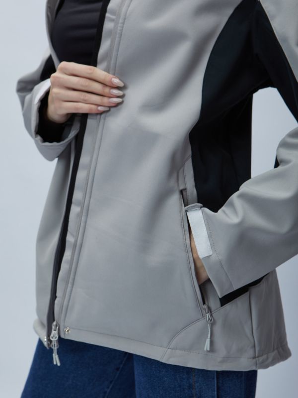 Women's windbreaker MTFORCE large size gray 22211Sr